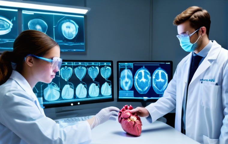 혼합 현실 MR  기술과 몰입형 학습 - **Prompt:** A group of diverse teenage students, approximately 15 years old, wearing modern casual s...