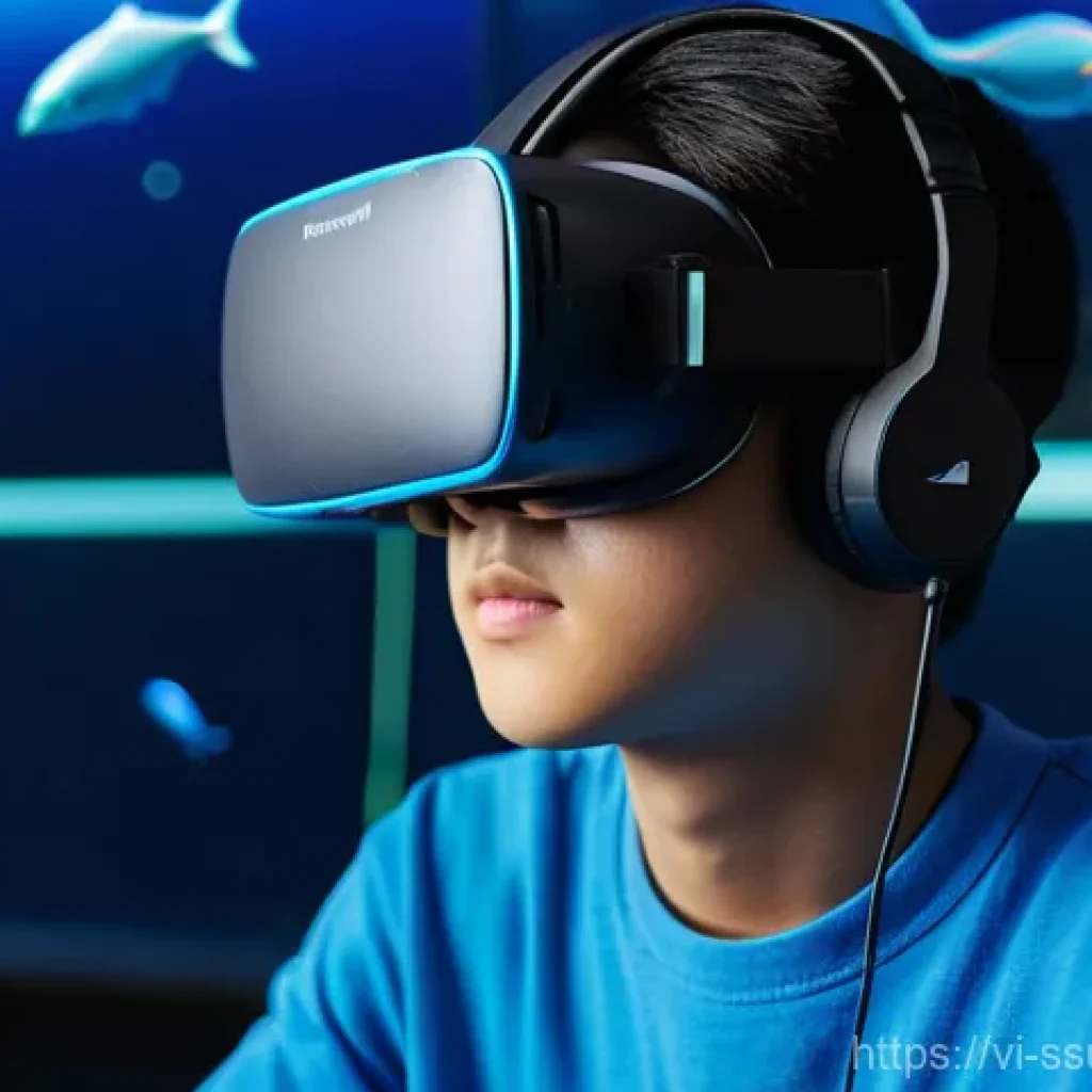 몰입형 학습 환경에서의 자료 활용법 - **Immersive Virtual Reality Marine Biology Lesson:**
    A teenage Vietnamese student, approximately...