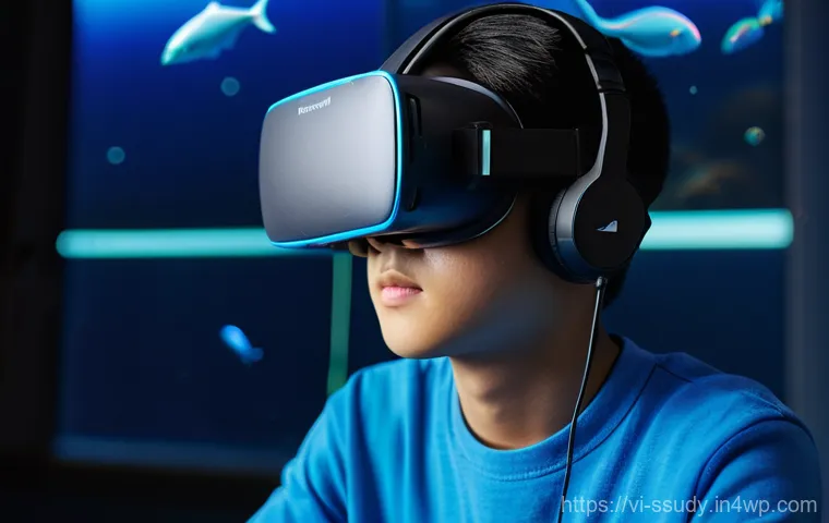 몰입형 학습 환경에서의 자료 활용법 - **Immersive Virtual Reality Marine Biology Lesson:**
    A teenage Vietnamese student, approximately...